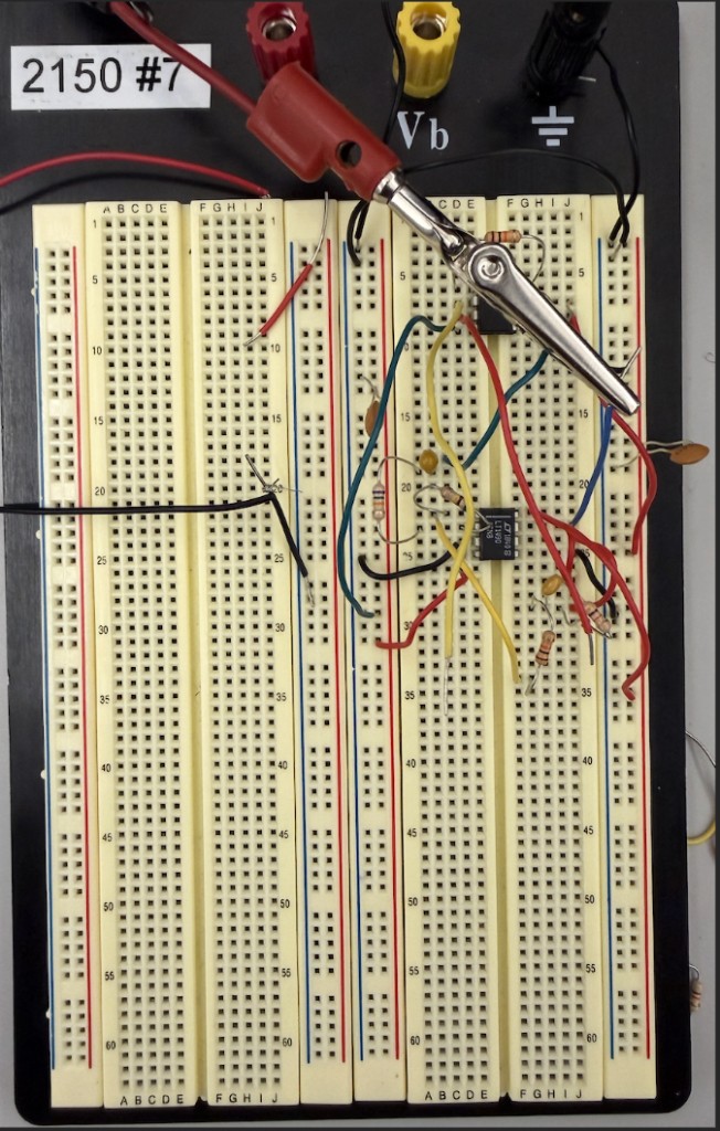 ECG Breadboard Circuit